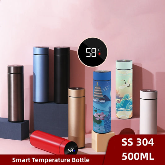 Termos Termo Digital Led Temperature Smart Water Bottle With Reminder to Drink Water