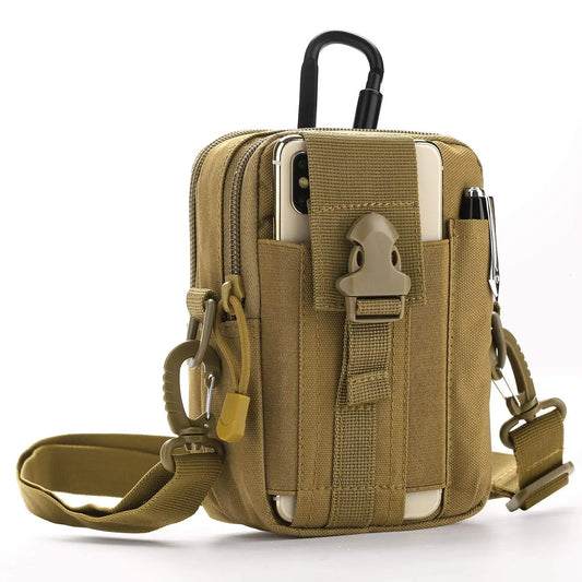 Tactic Sling Waist Bag Nylon MOLLE EDC Pouch for Outdoor Activities