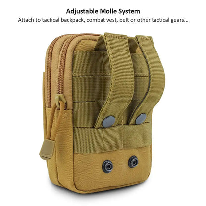 Tactic Sling Waist Bag Nylon MOLLE EDC Pouch for Outdoor Activities