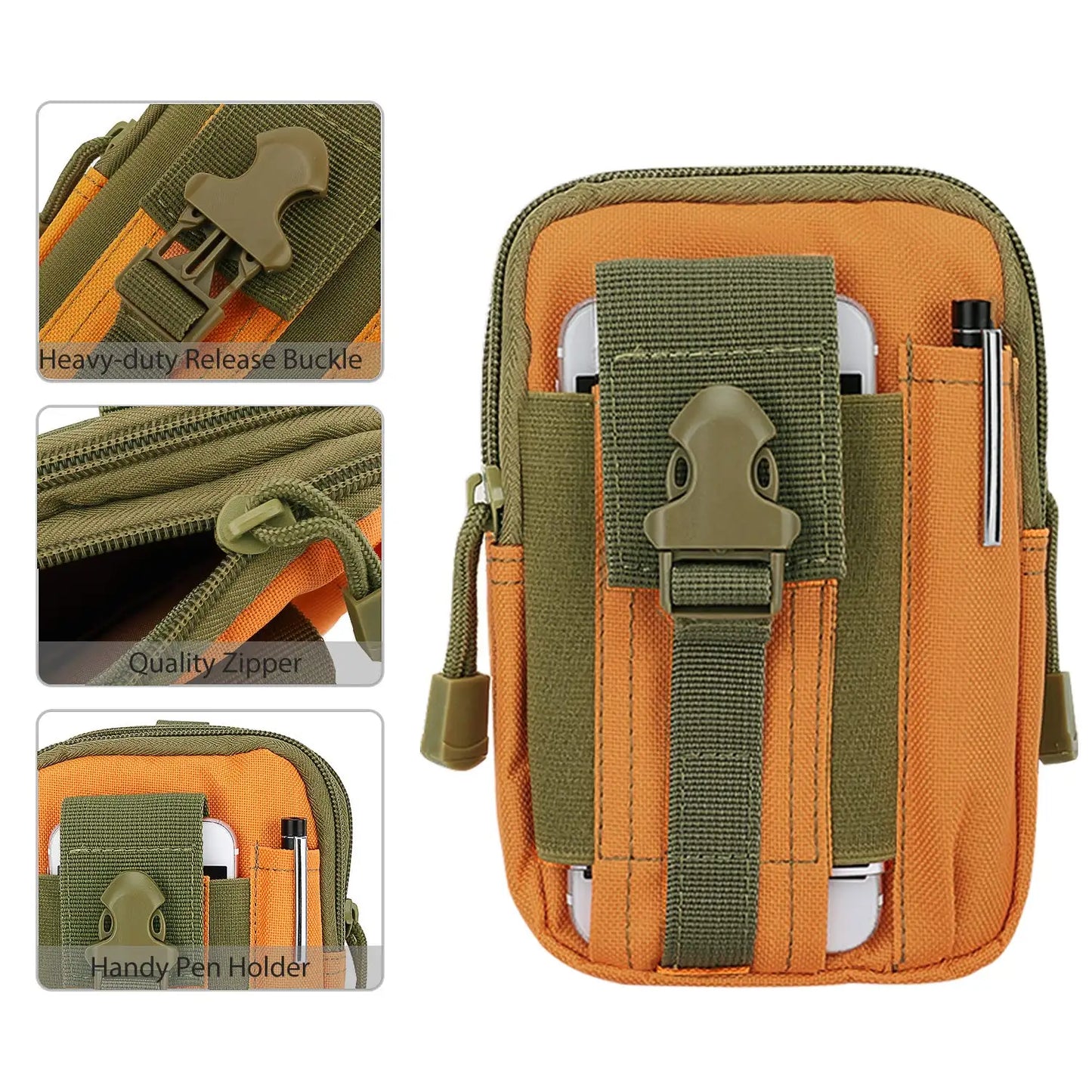 Tactic Sling Waist Bag Nylon MOLLE EDC Pouch for Outdoor Activities