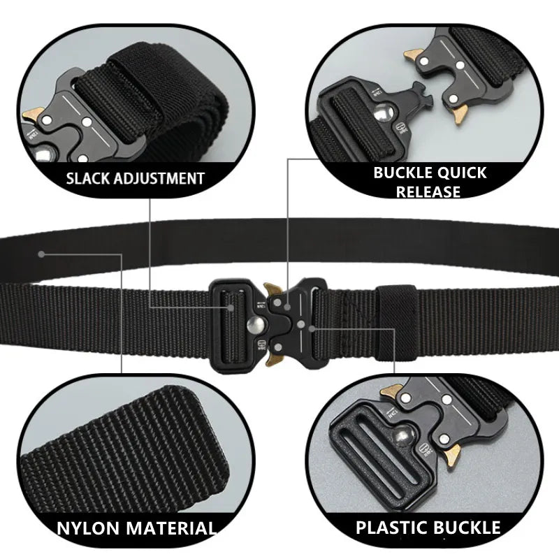 Tactics Belt Multi Functional Buckle Nylon Belt High Quality Marine