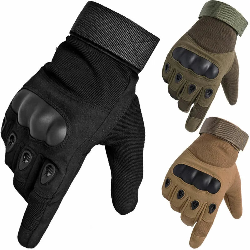 Motorcycle Gloves Men Tactical Military Hunting Shooting Knuckle Protection
