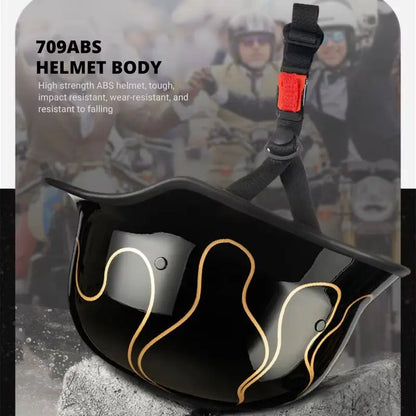 Motorcycle Helmet Classic German Vintage Moto Helmet Retro Casco Moto